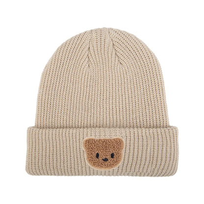 Cute Bear Knitted Baby Hat – Warm Fall & Winter Beanie for Boys & Girls 🐻❄️🧶