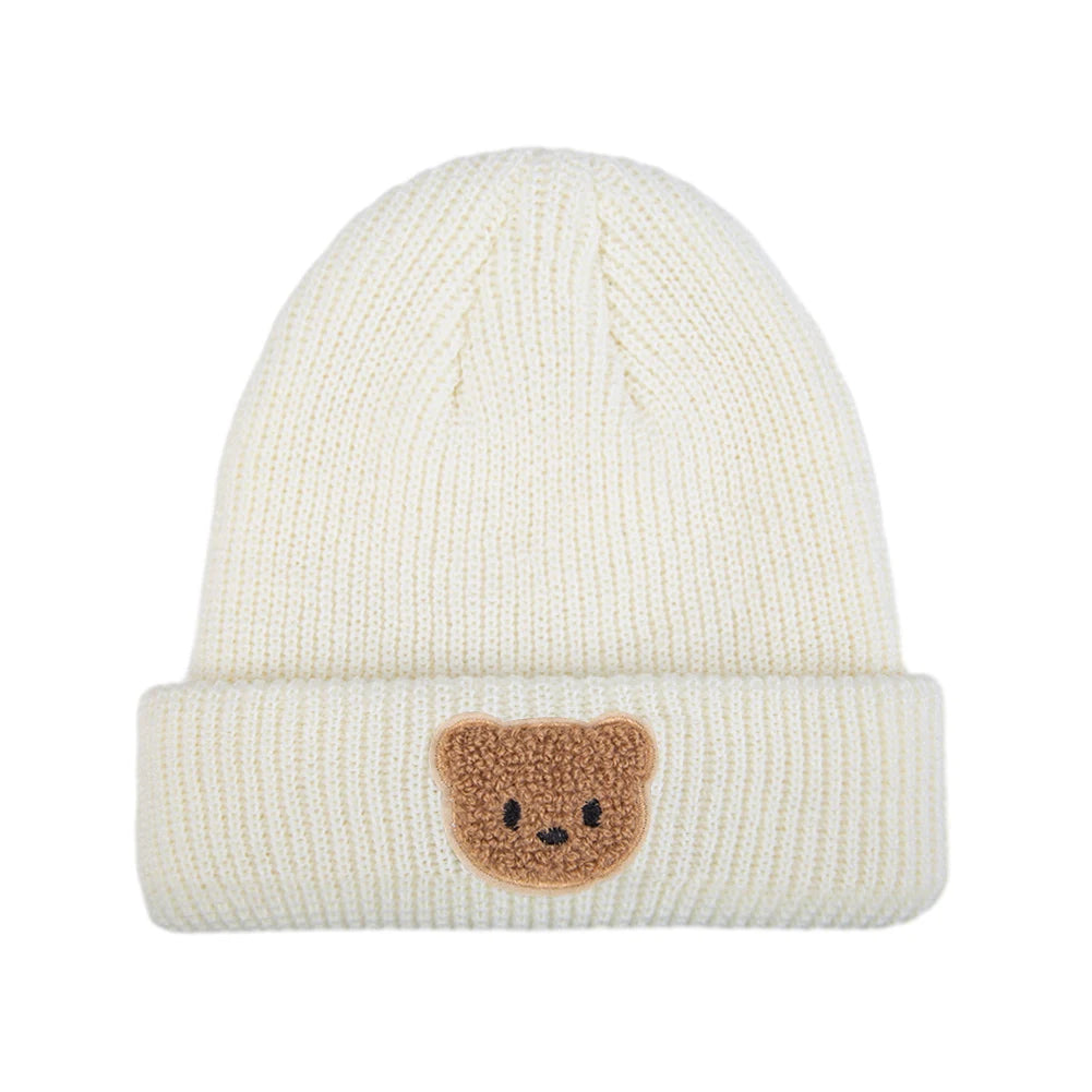 Cute Bear Knitted Baby Hat – Warm Fall & Winter Beanie for Boys & Girls 🐻❄️🧶