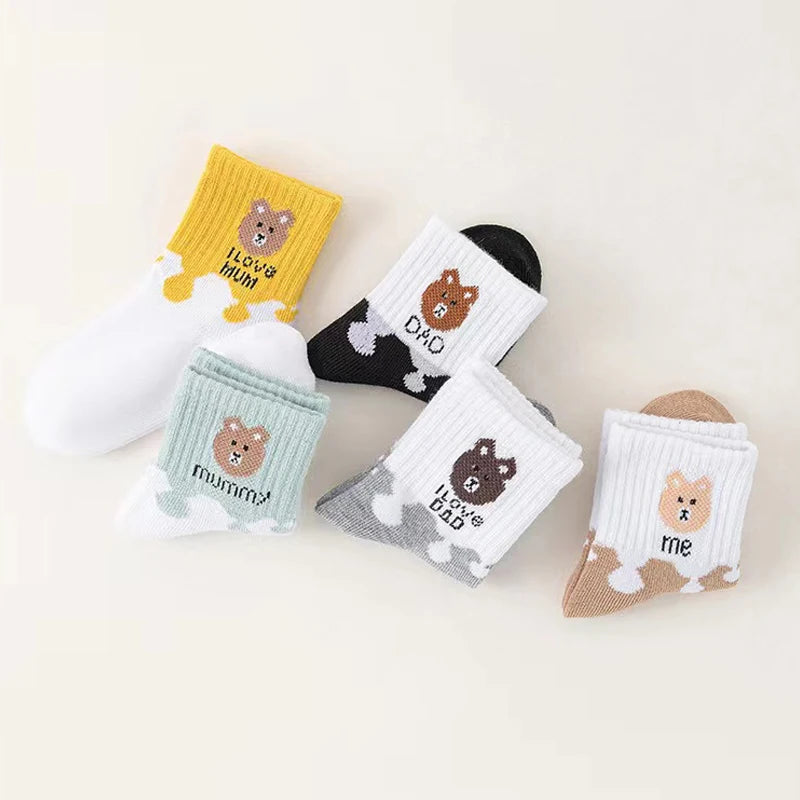 5 Pairs Baby Socks – Soft, Stretchable Low-Cut Ankle Socks for Newborns, Infants & Toddlers