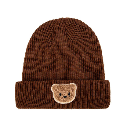 Cute Bear Knitted Baby Hat – Warm Fall & Winter Beanie for Boys & Girls 🐻❄️🧶