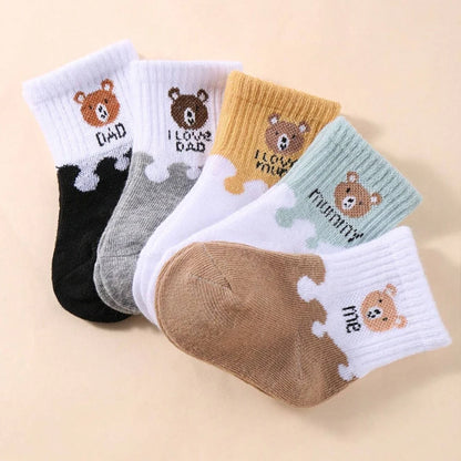5 Pairs Baby Socks – Soft, Stretchable Low-Cut Ankle Socks for Newborns, Infants & Toddlers