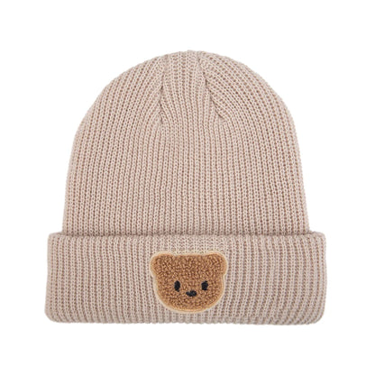 Cute Bear Knitted Baby Hat – Warm Fall & Winter Beanie for Boys & Girls 🐻❄️🧶