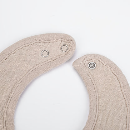 2-Piece Bear Baby Bib Set – Adjustable Snap & Absorbent Feeding Bibs for Boys & Girls 🐻🍼